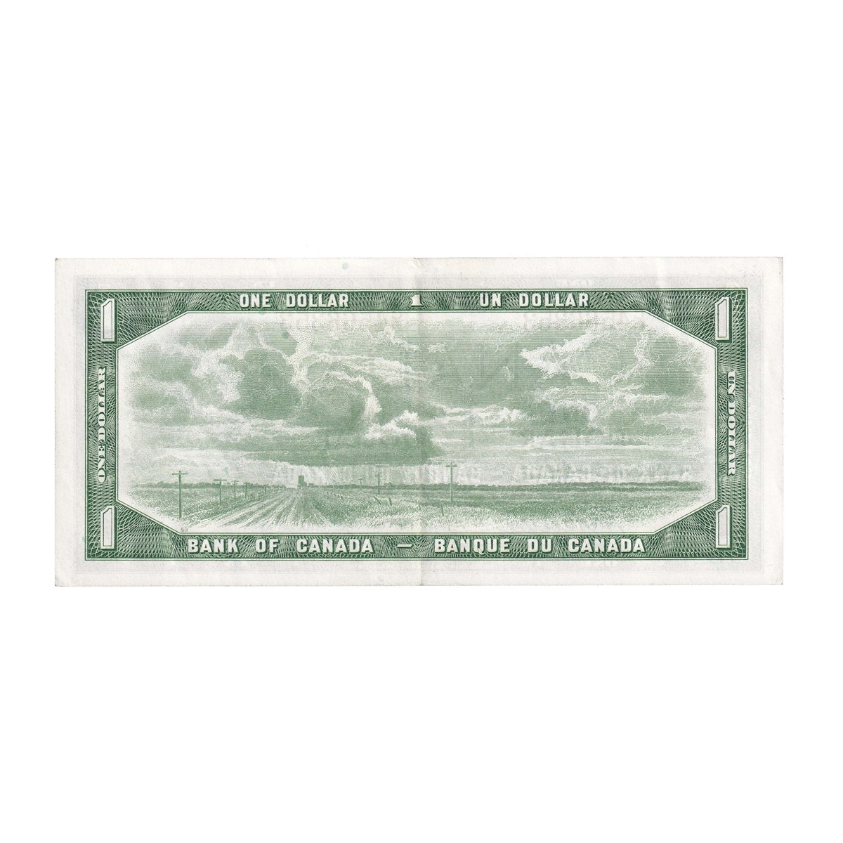 BC-37b-i 1954 Canada $1 Beattie-Rasminsky, C/P, EF-AU (EF45)