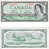 BC-29a 1954 Canada $1 Coyne-Towers, Devil's Face, F/A, Almost Uncirculated (AU50)
