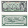 BC-29a 1954 Canada $1 Coyne-Towers, Devil's Face, F/A, Uncirculated (MS60)