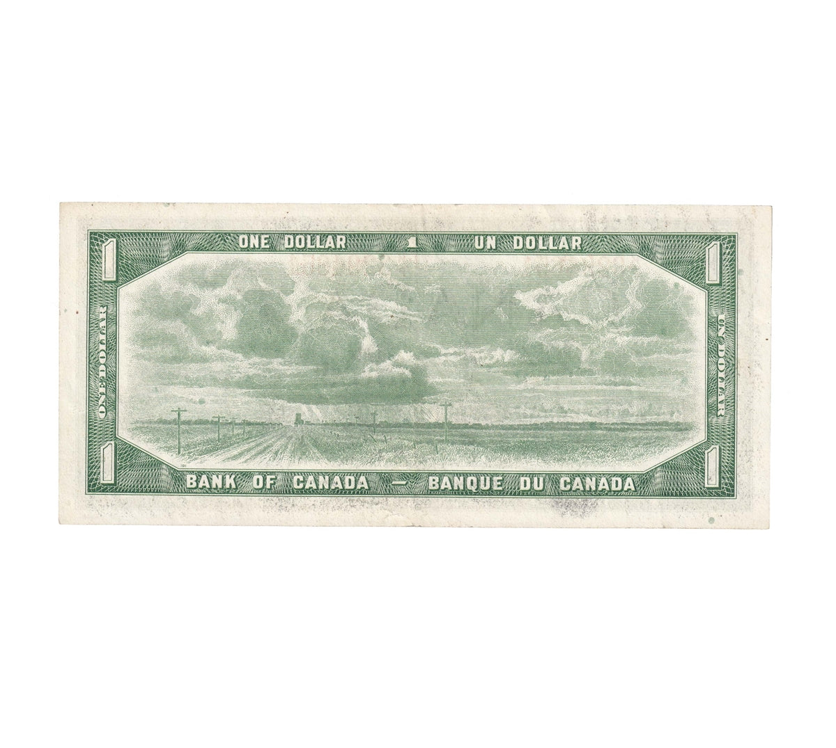 BC-37c 1954 Canada $1 Bouey-Rasminsky, K/F, EF-AU (EF45)