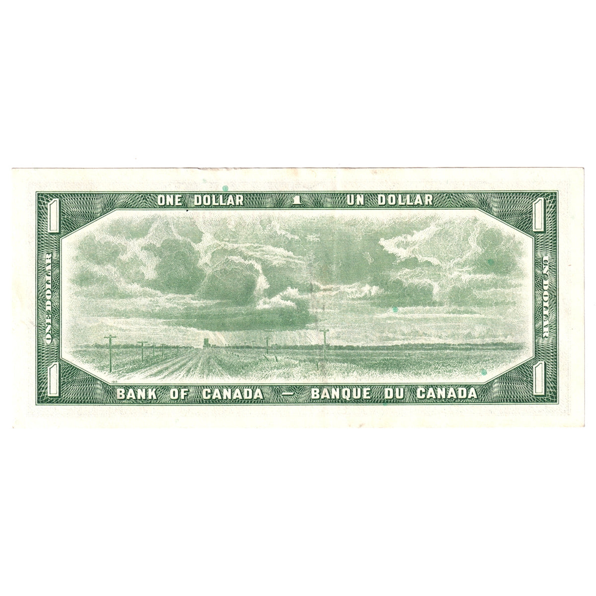 BC-37c 1954 Canada $1 Bouey-Rasminsky, M/F, EF-AU (EF45)