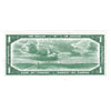 BC-29b 1954 Canada $1 Beattie-Coyne, Devil's Face, L/A, Almost Uncirculated (AU50)