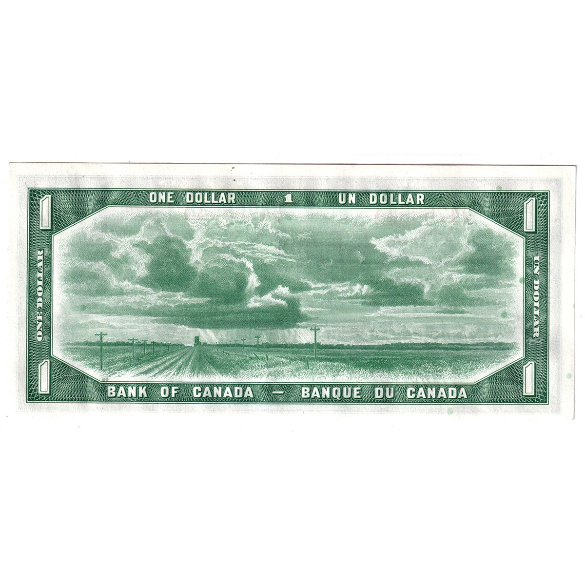 BC-29b 1954 Canada $1 Beattie-Coyne, Devil's Face, L/A, CUNC