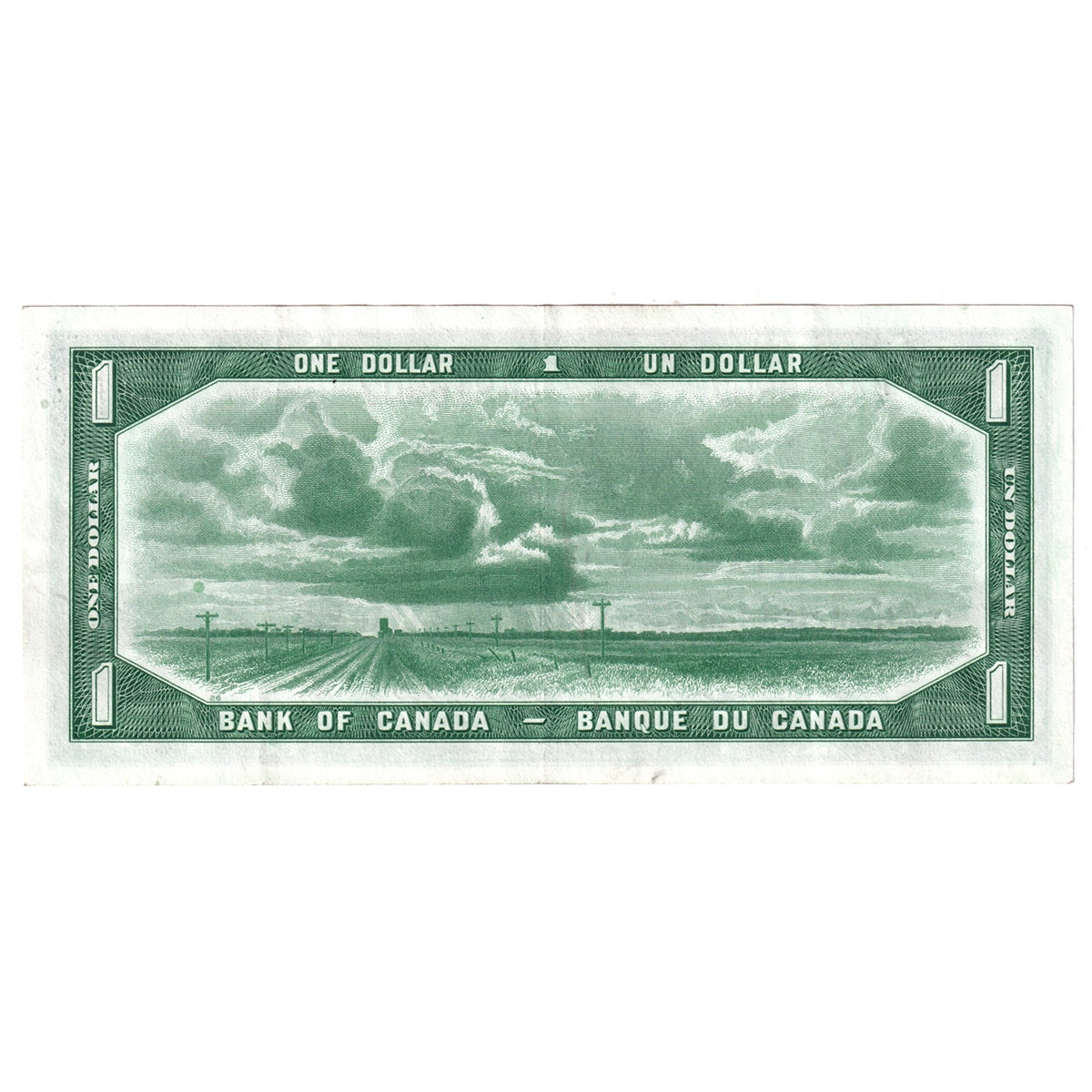 BC-29b 1954 Canada $1 Beattie-Coyne, Devil's Face, M/A, VF-EF (VF30)