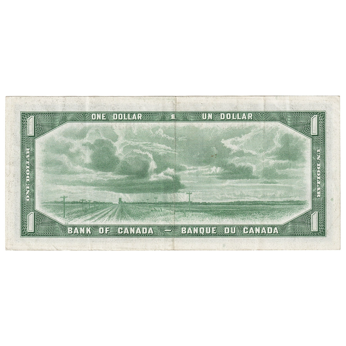 BC-29b 1954 Canada $1 Beattie-Coyne, Devil's Face, O/A, VF-EF (VF30)