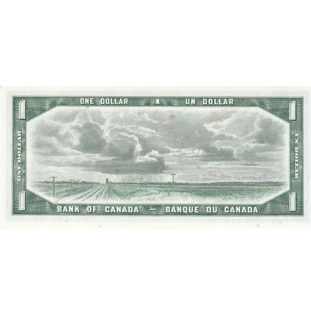 BC-37a 1954 Canada $1 Beattie-Coyne, P/L, Choice Uncirculated (CUNC63)