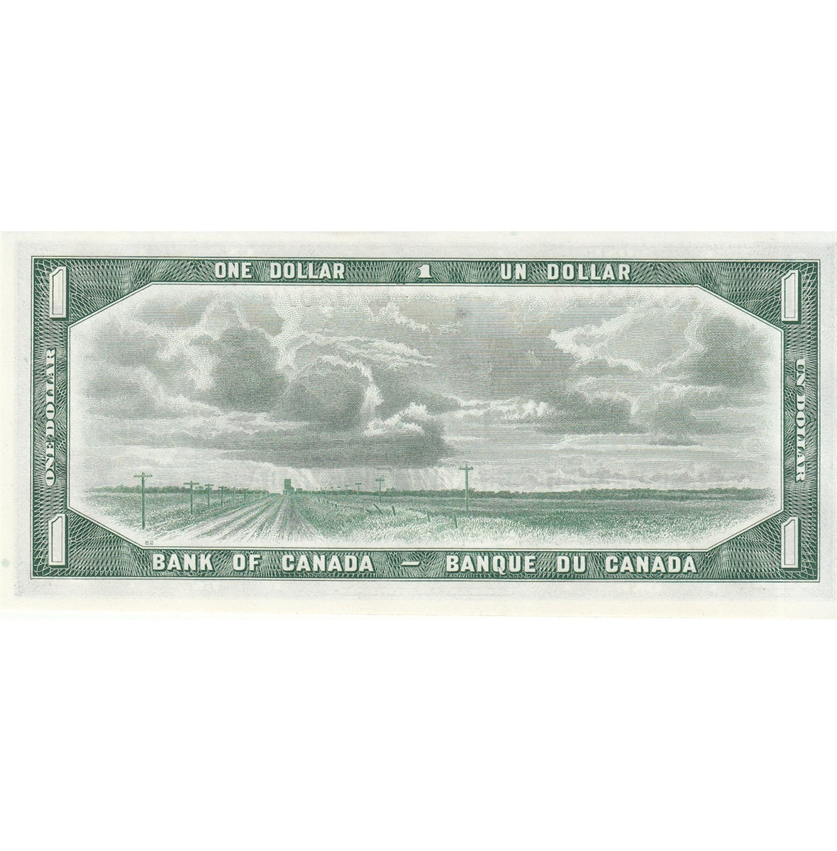 BC-37a 1954 Canada $1 Beattie-Coyne, T/L, Choice Uncirculated (CUNC63)