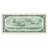 BC-37a 1954 Canada $1 Beattie-Coyne, V/L, Almost Uncirculated (AU50)