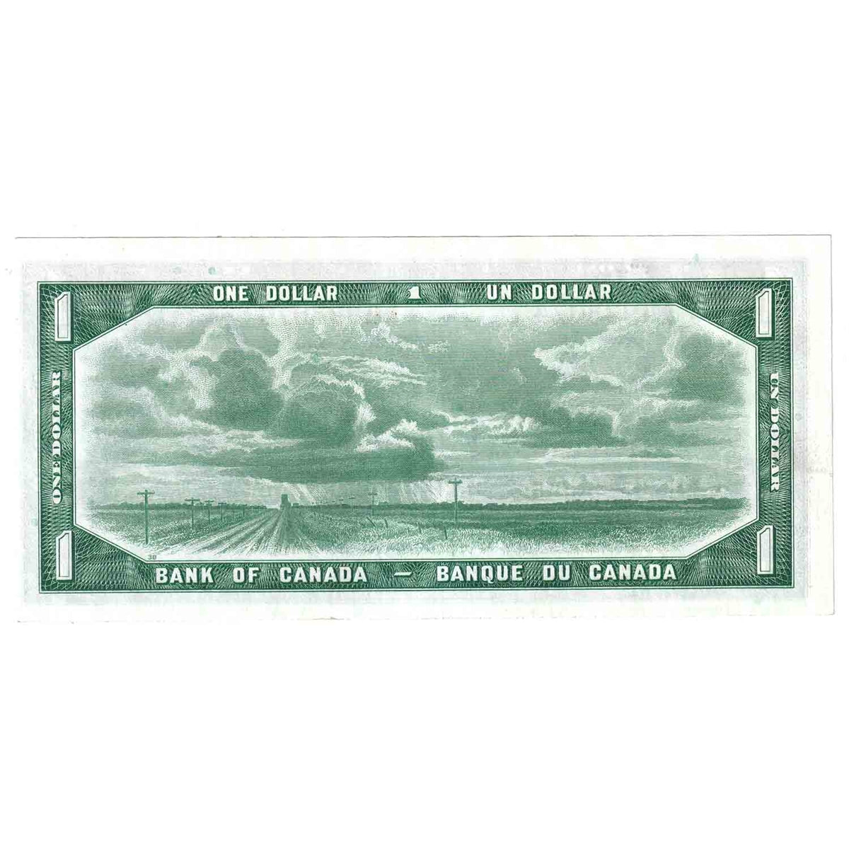 BC-37a 1954 Canada $1 Beattie-Coyne, Z/A, AU-UNC (AU55)
