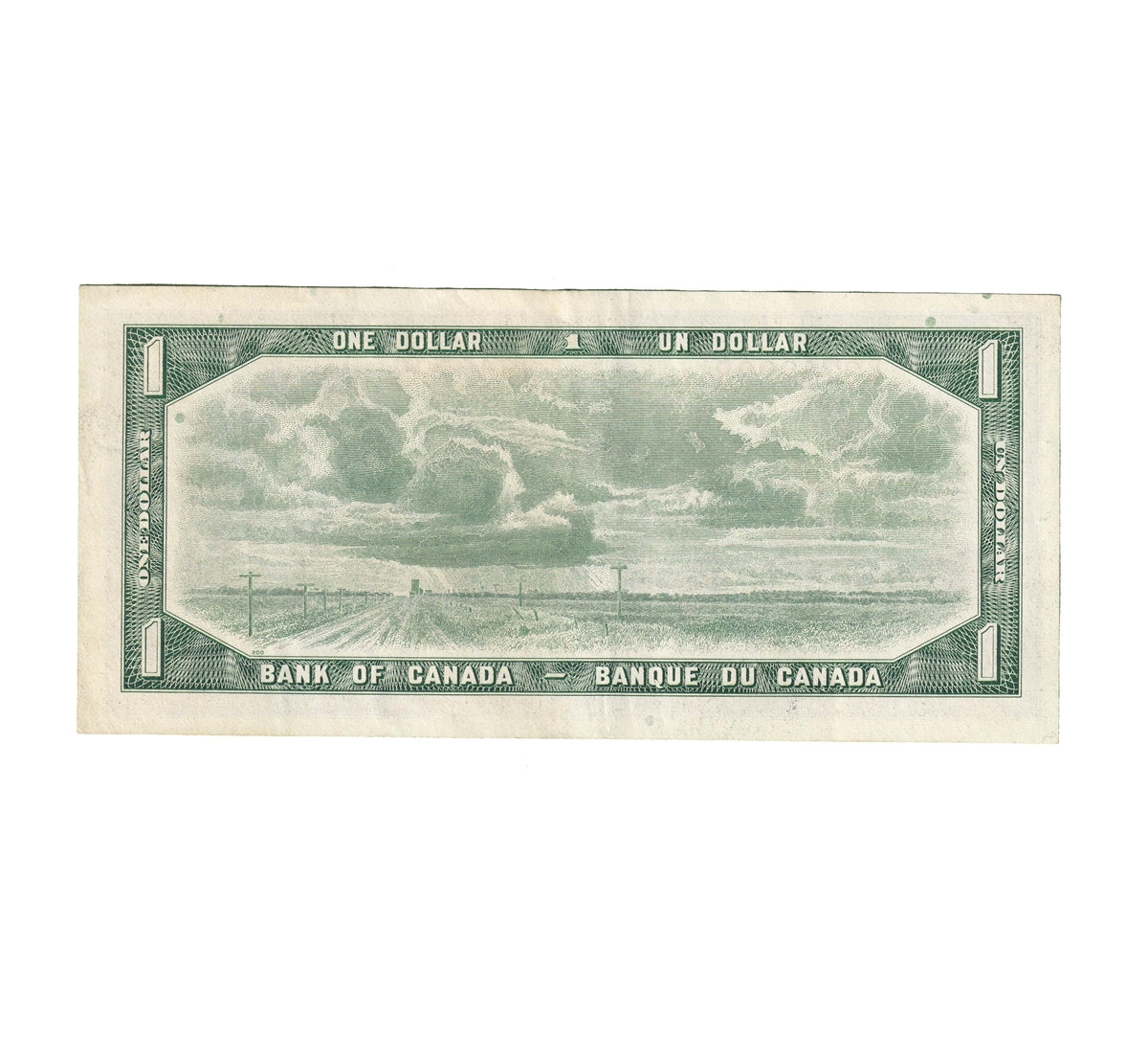BC-37c 1954 Canada $1 Bouey-Rasminsky, P/F, Extra Fine (EF40)