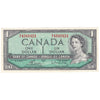 BC-37c 1954 Canada $1 Bouey-Rasminsky, R/F, Extra Fine (EF40)