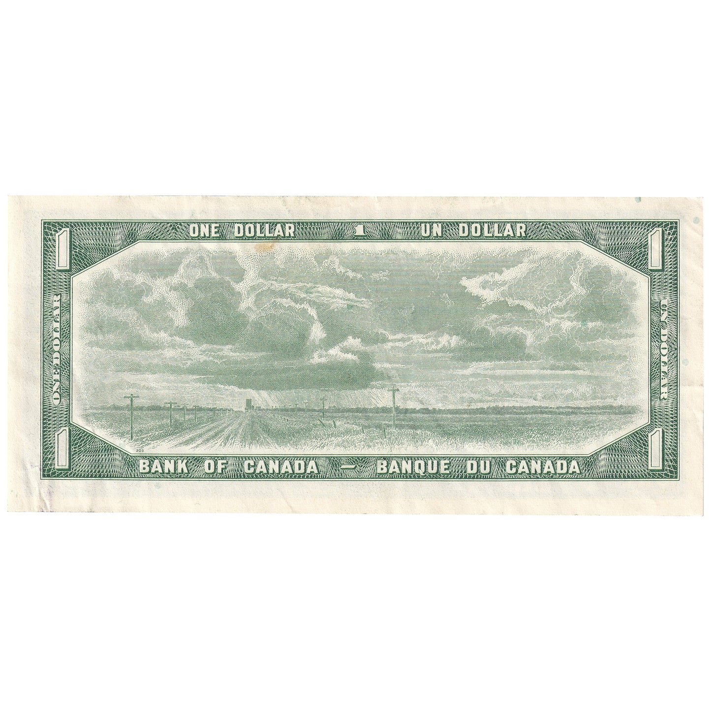 BC-37c 1954 Canada $1 Bouey-Rasminsky, R/F, Extra Fine (EF40)