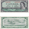 BC-37aA 1954 Canada $1 Beattie-Coyne, *A/A, Very Fine (VF20)