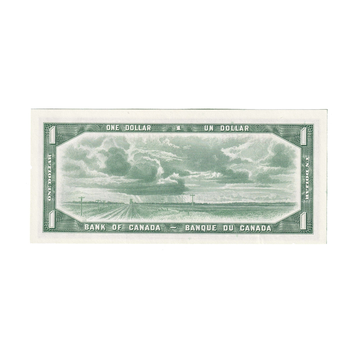 BC-37b 1954 Canada $1 Beattie-Rasminsky, A/O, Choice Uncirculated (CUNC63)