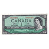 BC-37b 1954 Canada $1 Beattie-Rasminsky, F/N, Extra Fine (EF40)