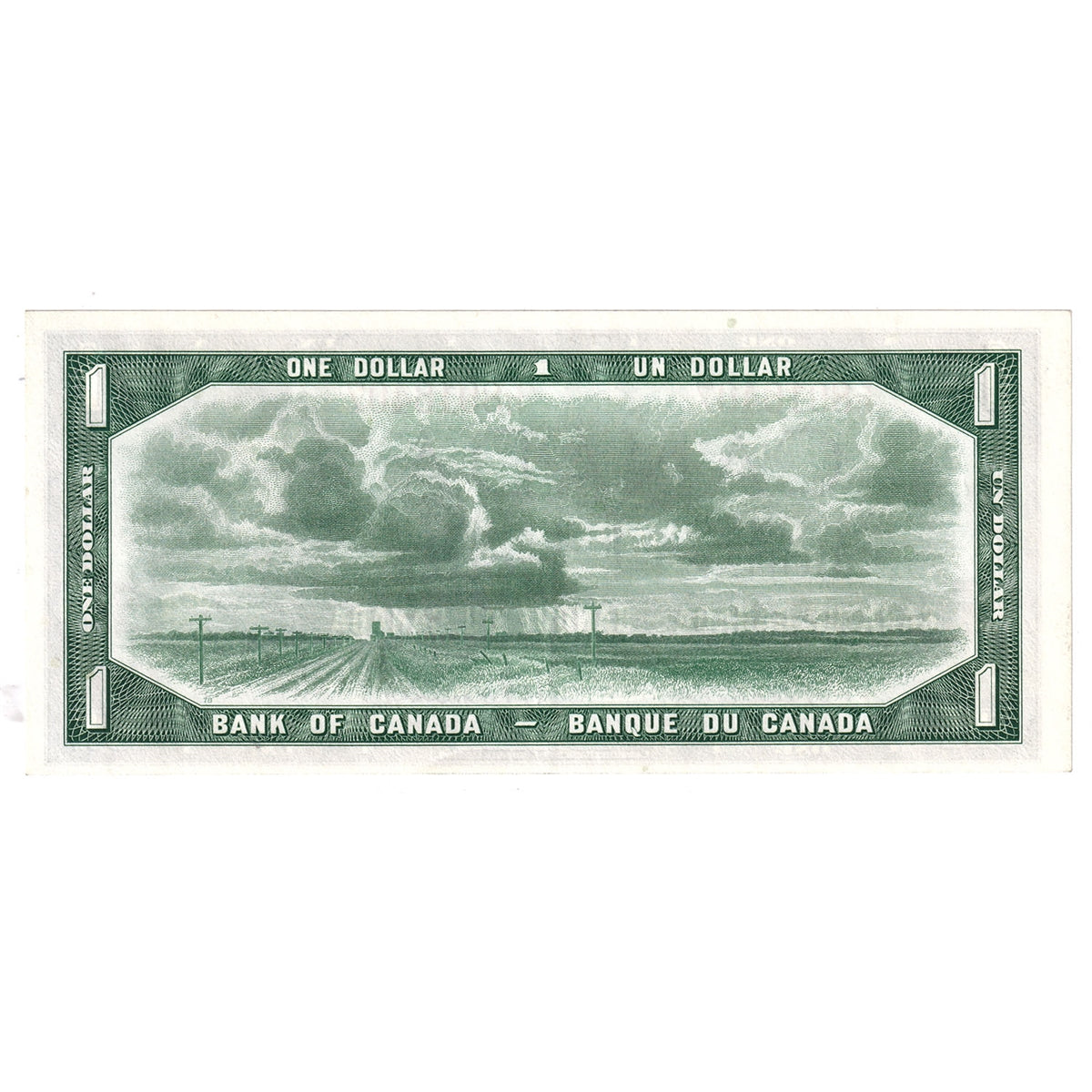 BC-37b 1954 Canada $1 Beattie-Rasminsky, F/N, Extra Fine (EF40)