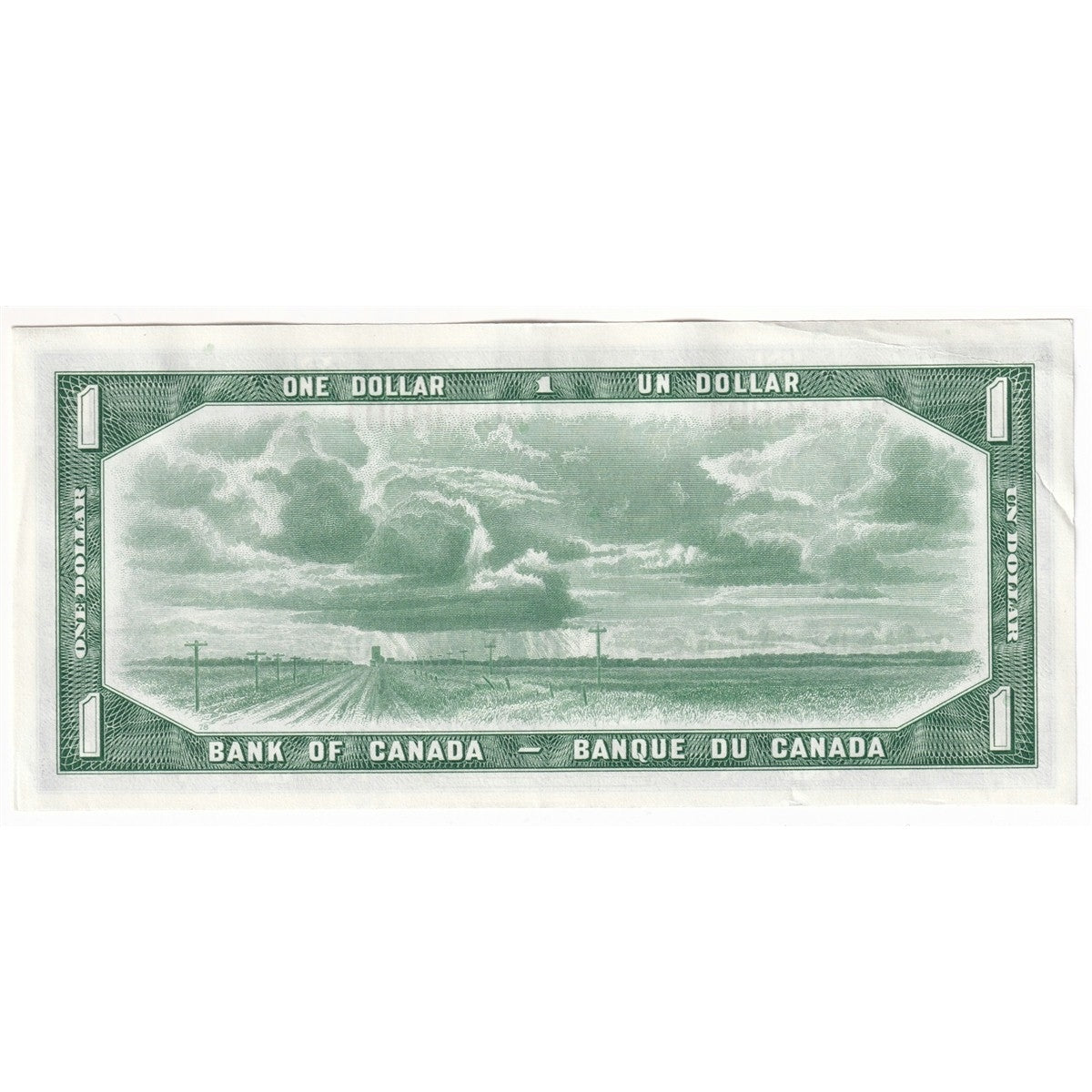 BC-37b 1954 Canada $1 Beattie-Rasminsky, G/N, AU-UNC (AU55)