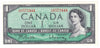 BC-37b 1954 Canada $1 Beattie-Rasminsky, K/N, Uncirculated (MS60)
