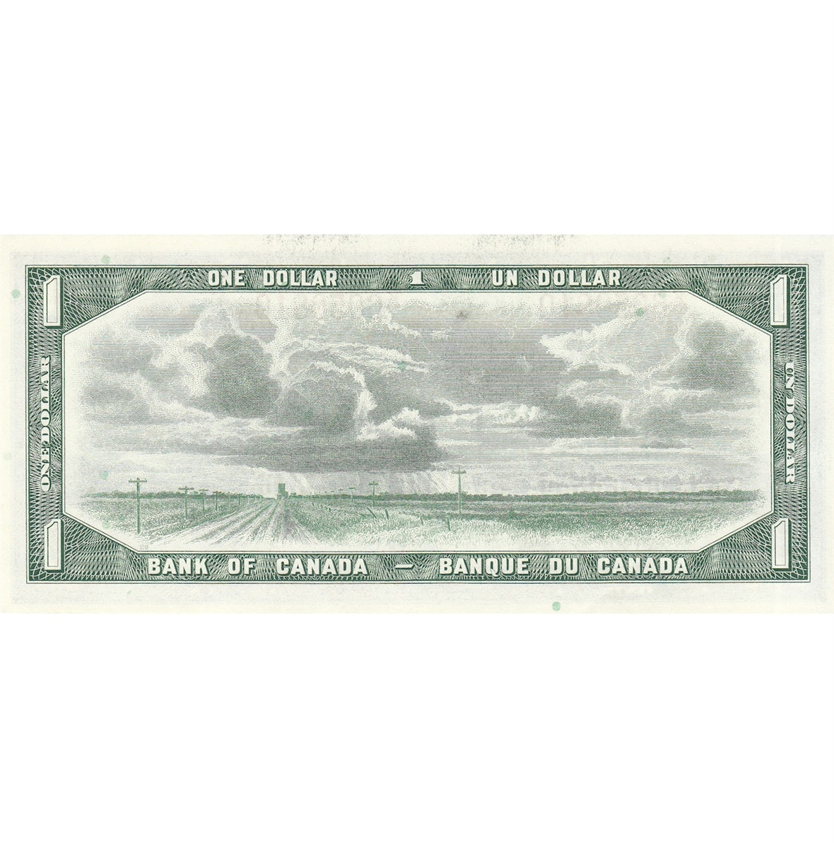 BC-37b 1954 Canada $1 Beattie-Rasminsky, K/Y, Uncirculated (MS60)