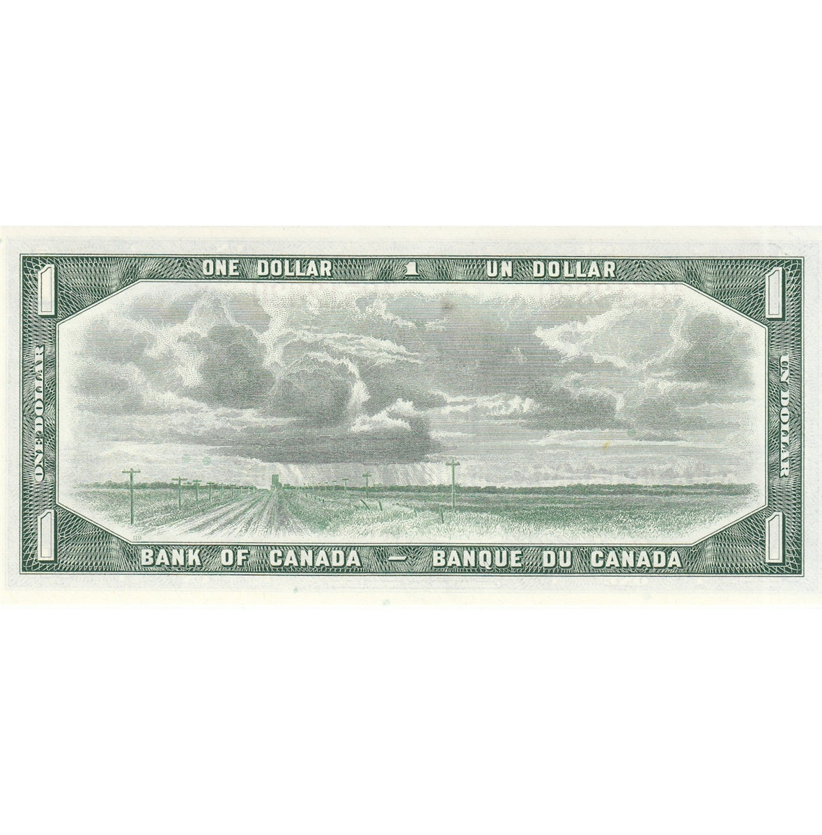 BC-37b 1954 Canada $1 Beattie-Rasminsky, M/Y, Uncirculated (MS60)