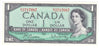BC-37b 1954 Canada $1 Beattie-Rasminsky, N/Y, Uncirculated (MS60)