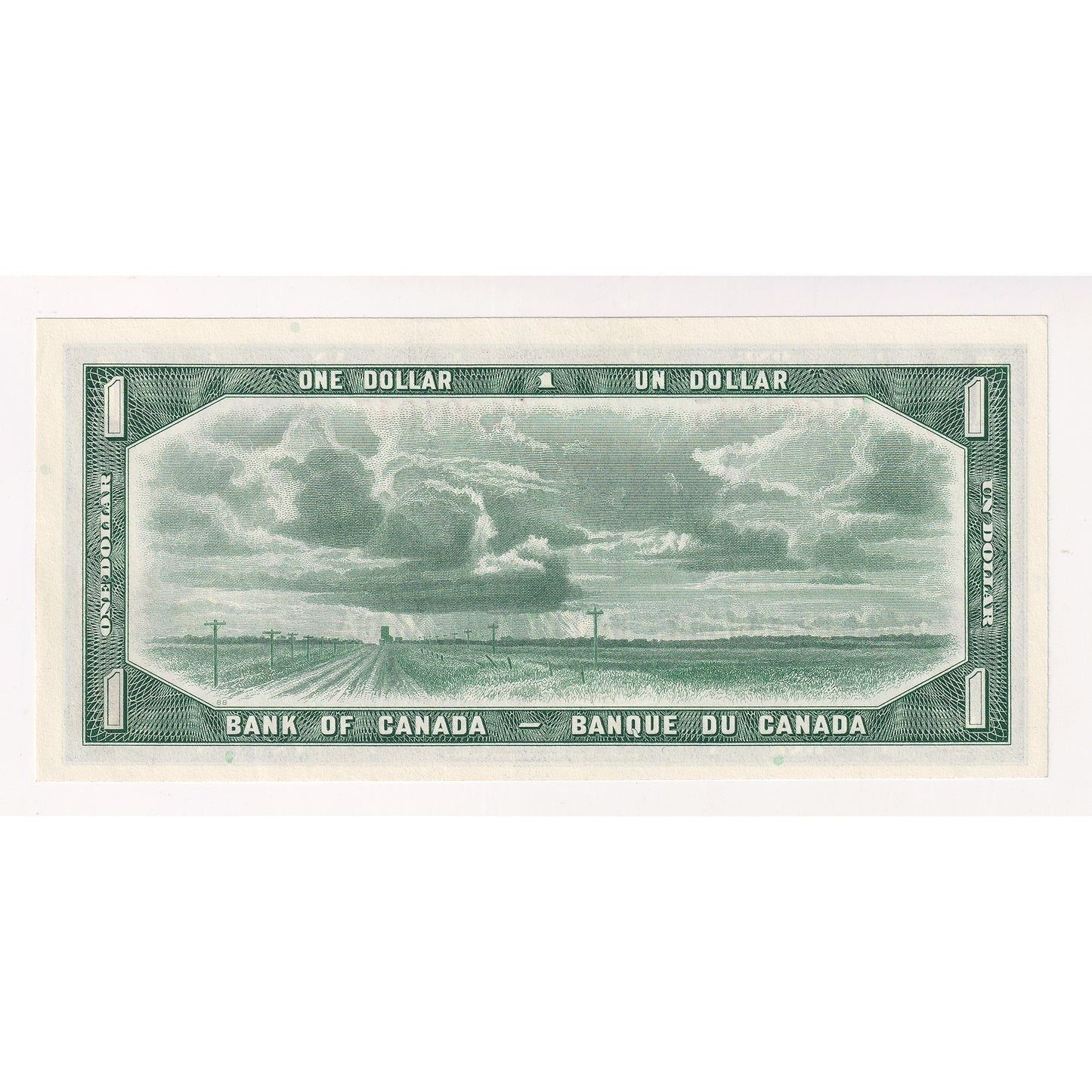BC-37b 1954 Canada $1 Beattie-Rasminsky, P/N, Choice Uncirculated (CUNC63)
