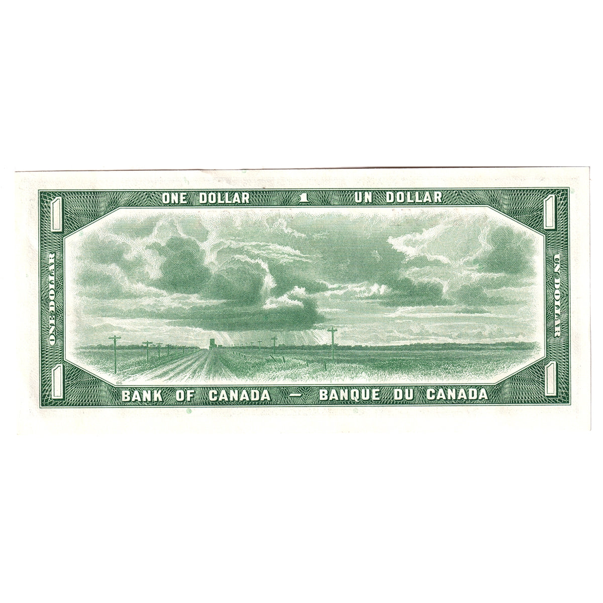 BC-37b 1954 Canada $1 Beattie-Rasminsky, R/N, AU-UNC