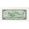 BC-37b 1954 Canada $1 Beattie-Rasminsky, S/Y, Almost Uncirculated (AU50)