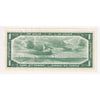 BC-37b 1954 Canada $1 Beattie-Rasminsky, U/O, Almost Uncirculated (AU50)