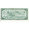 BC-37b 1954 Canada $1 Beattie-Rasminsky, U/Y, AU-UNC (AU55)