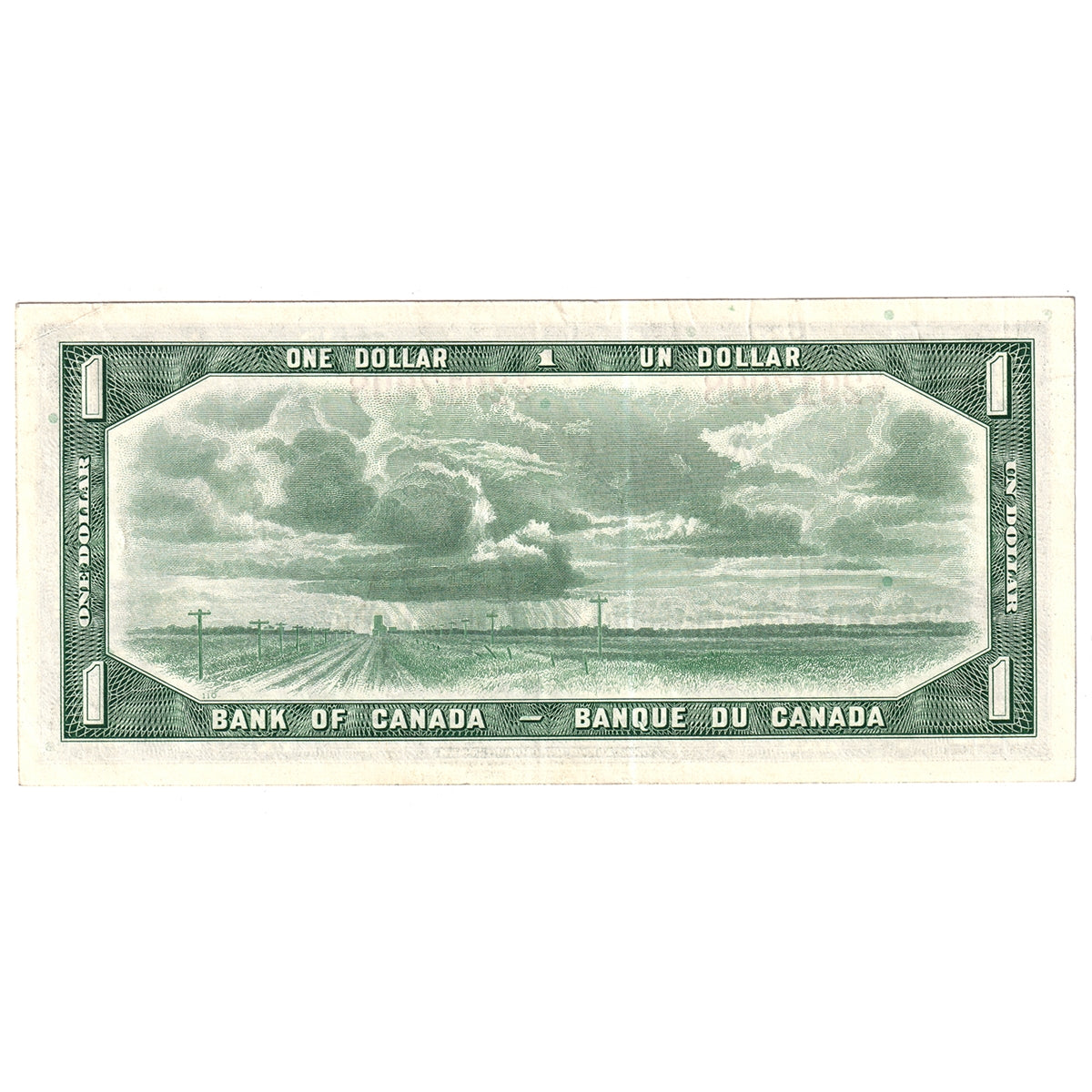 BC-37b 1954 Canada $1 Beattie-Rasminsky, V/O, Extra Fine (EF40)