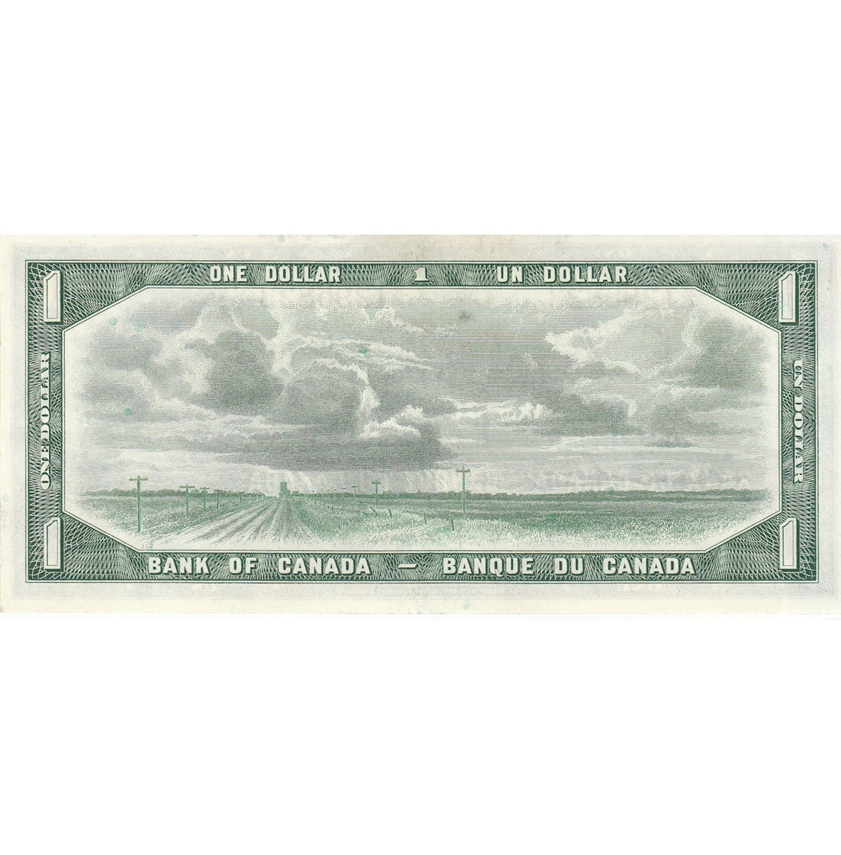 BC-37b 1954 Canada $1 Beattie-Rasminsky, W/O, EF-AU (EF45)