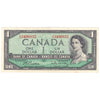 BC-37b 1954 Canada $1 Beattie-Rasminsky, Y/O, EF-AU (EF45)