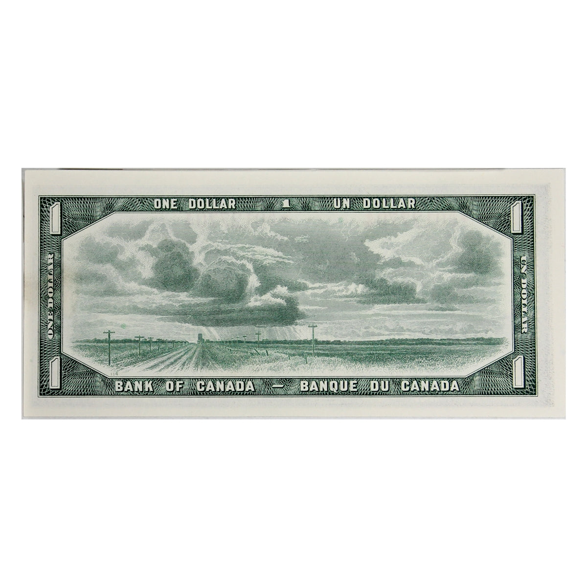 BC-37bA 1954 Canada $1 Beattie-Rasmisnky, *A/Y, AU-UNC (AU55)