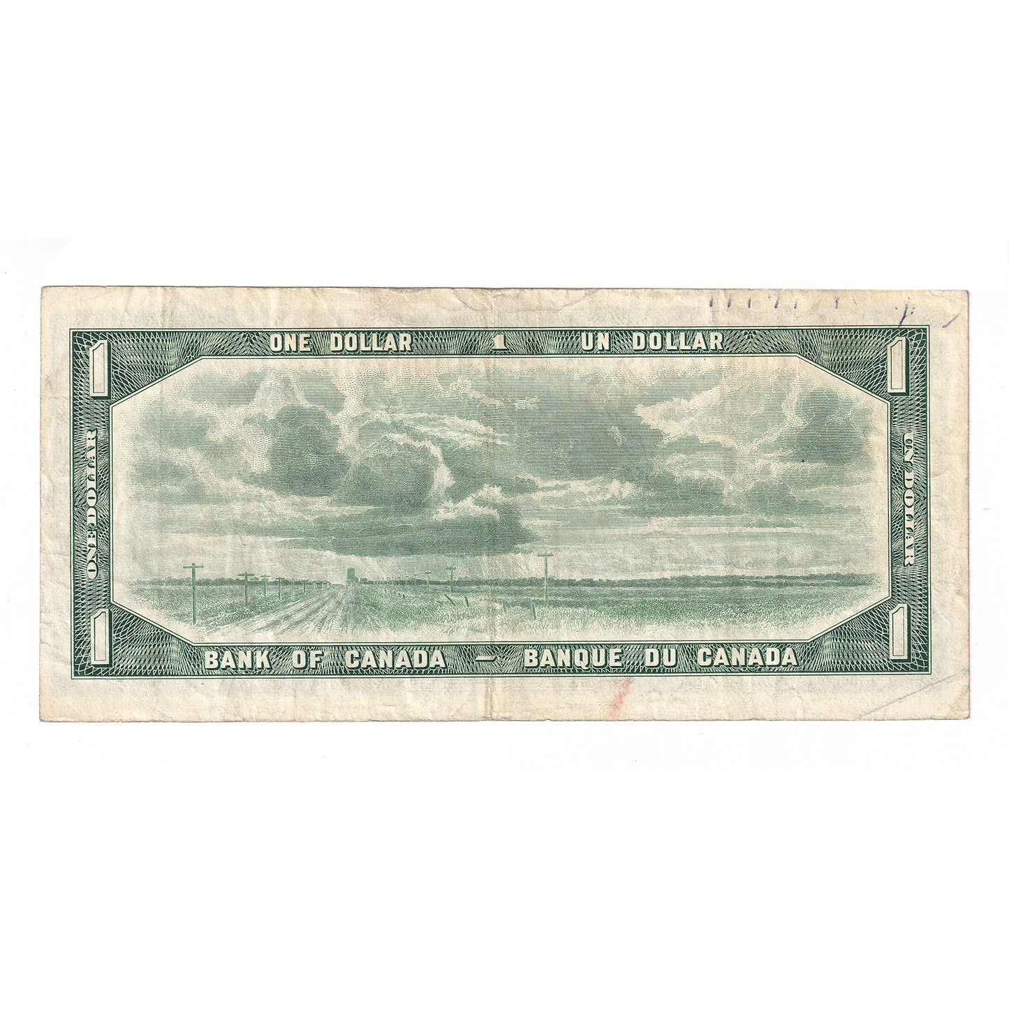 BC-37bA 1954 Canada $1 Beattie-Rasminsky, *M/Y, F-VF (F15)