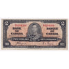 BC-22c 1937 Canada $2 Coyne-Towers, B/R, Fine (F12)