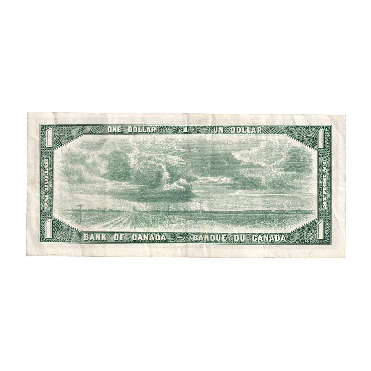 BC-37bA 1954 Canada $1 Beattie-Rasminsky, *N/Y, Very Fine (VF20)