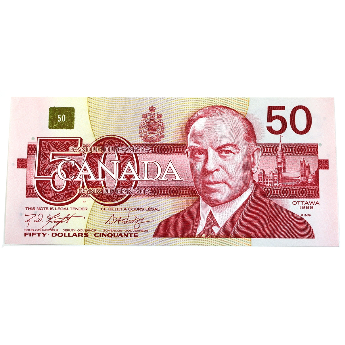 BC-59d 1988 Canada $50 Knight-Dodge, FMA, Circ