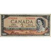 BC-30a 1954 Canada $2 Coyne-Towers, Devil's Face, C/B, VG-F (VG10)