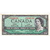 BC-37BA-i 1954 Canada $1 Beattie-Rasminsky, *A/F, AU-UNC