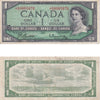 BC-37bA-i 1954 Canada $1 Beattie-Rasminsky, *A/M, Fine (F12)