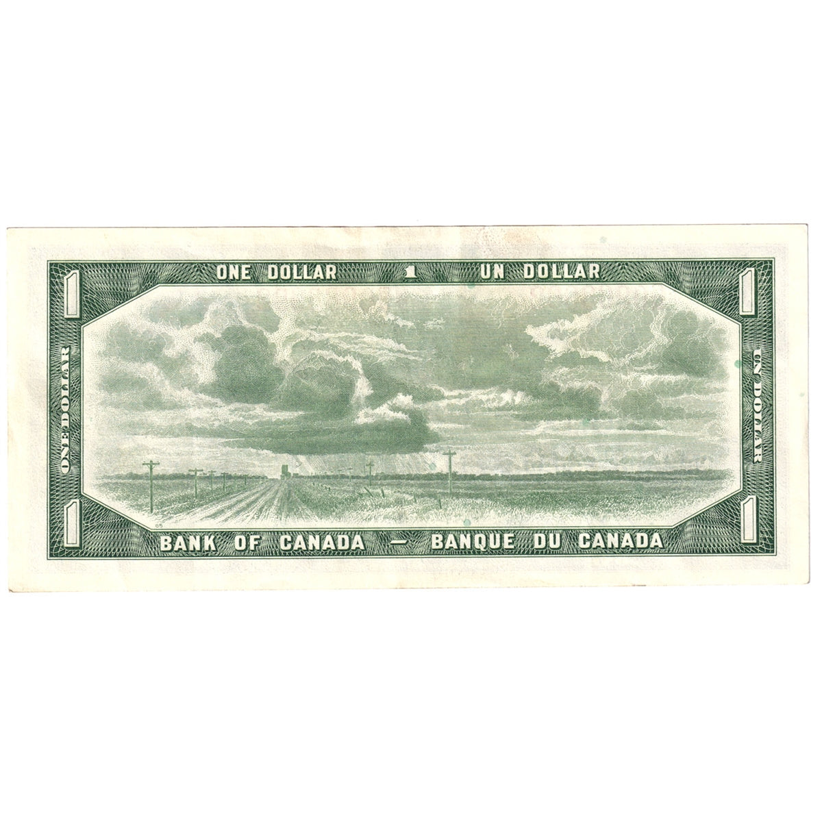 BC-37bA-i 1954 Canada $1 Beattie-Rasminsky, *B/M, Almost Uncirculated (AU50)