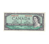 BC-37b-i 1954 Canada $1 Beattie-Rasminsky, A/F, AU