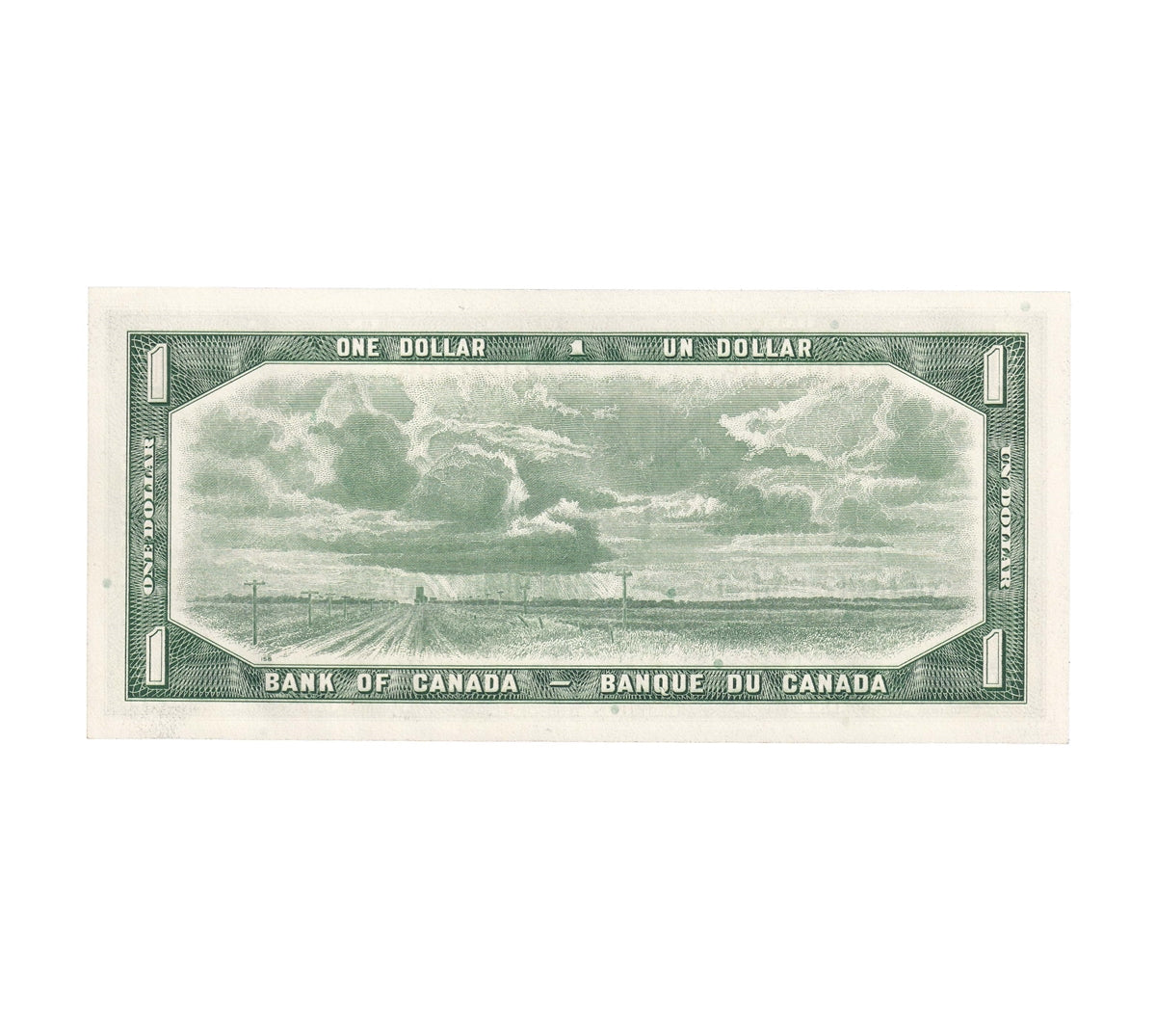 BC-37b-i 1954 Canada $1 Beattie-Rasminsky, B/F, Choice Uncirculated (CUNC63)