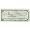 BC-37b-i 1954 Canada $1 Beattie-Rasminsky, B/Z, Uncirculated (MS60)