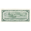 BC-37b-i 1954 Canada $1 Beattie-Rasminsky, C/F, Almost Uncirculated (AU50)