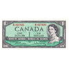 BC-37b-i 1954 Canada $1 Beattie-Rasminsky, E/Z, Almost Uncirculated (AU50)