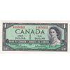 BC-37b-i 1954 Canada $1 Beattie-Rasminsky, F/P, Choice Uncirculated (CUNC63)