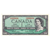 BC-37b-i 1954 Canada $1 Beattie-Rasminsky, F/Z, AU