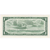 BC-37b-i 1954 Canada $1 Beattie-Rasminsky, G/Z, Almost Uncirculated (AU50)